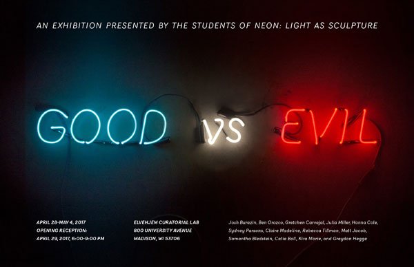 Good vs. Evil Neon Exhibition