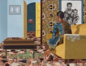 Mother and Child by Njideka Akynyili Crosby, 2016