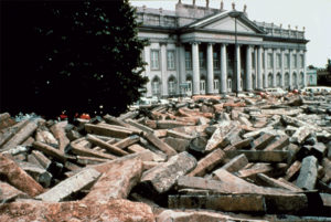 Stacked steles, Documenta VII, Kessel, 1982