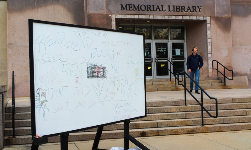 Temporary art piece aims to spark public discourse by Molly Davis