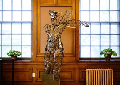 “The Monarch,” a metal sculpture by UW Grad Victoria Reed.