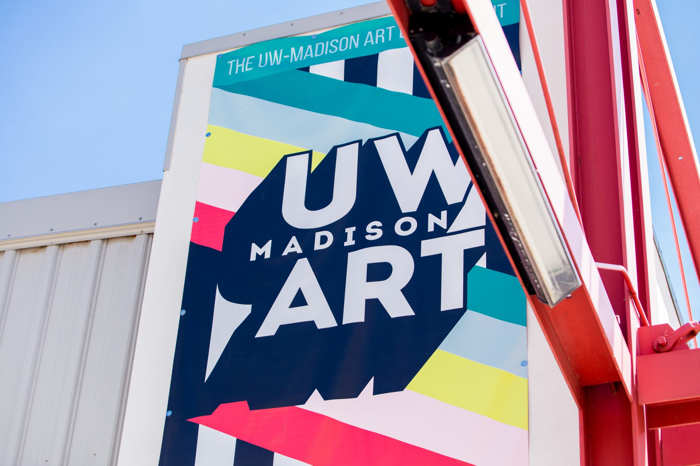 Art Lofts Building Exterior featuring the UW Art banner.