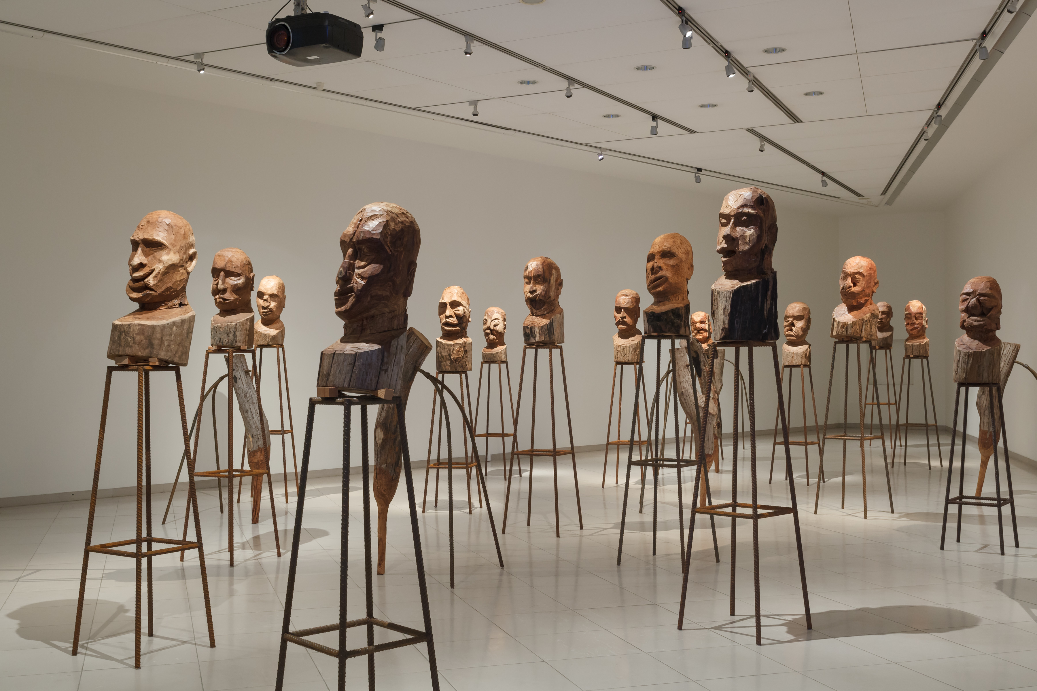 Installation view of J’accuse by Kader Attia