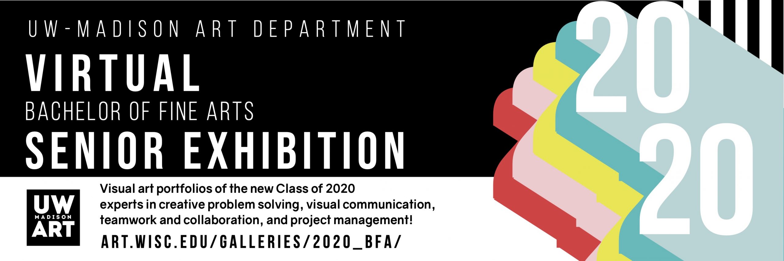 2020 UW Art Virtual BFA Senior Exhibition banner